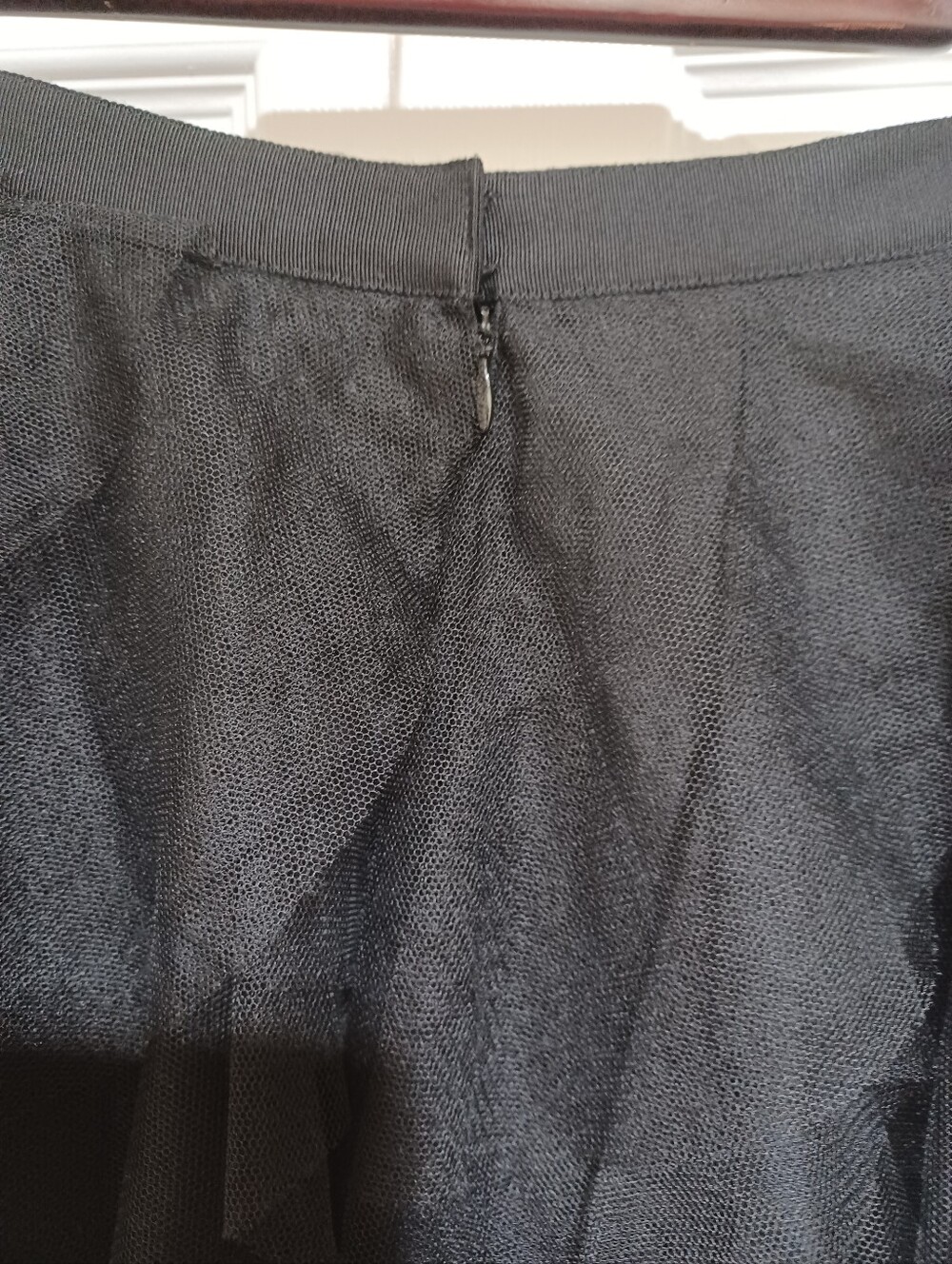 Black Ruffled Tulle Mini Skirt - Women - Picture 7 of 9